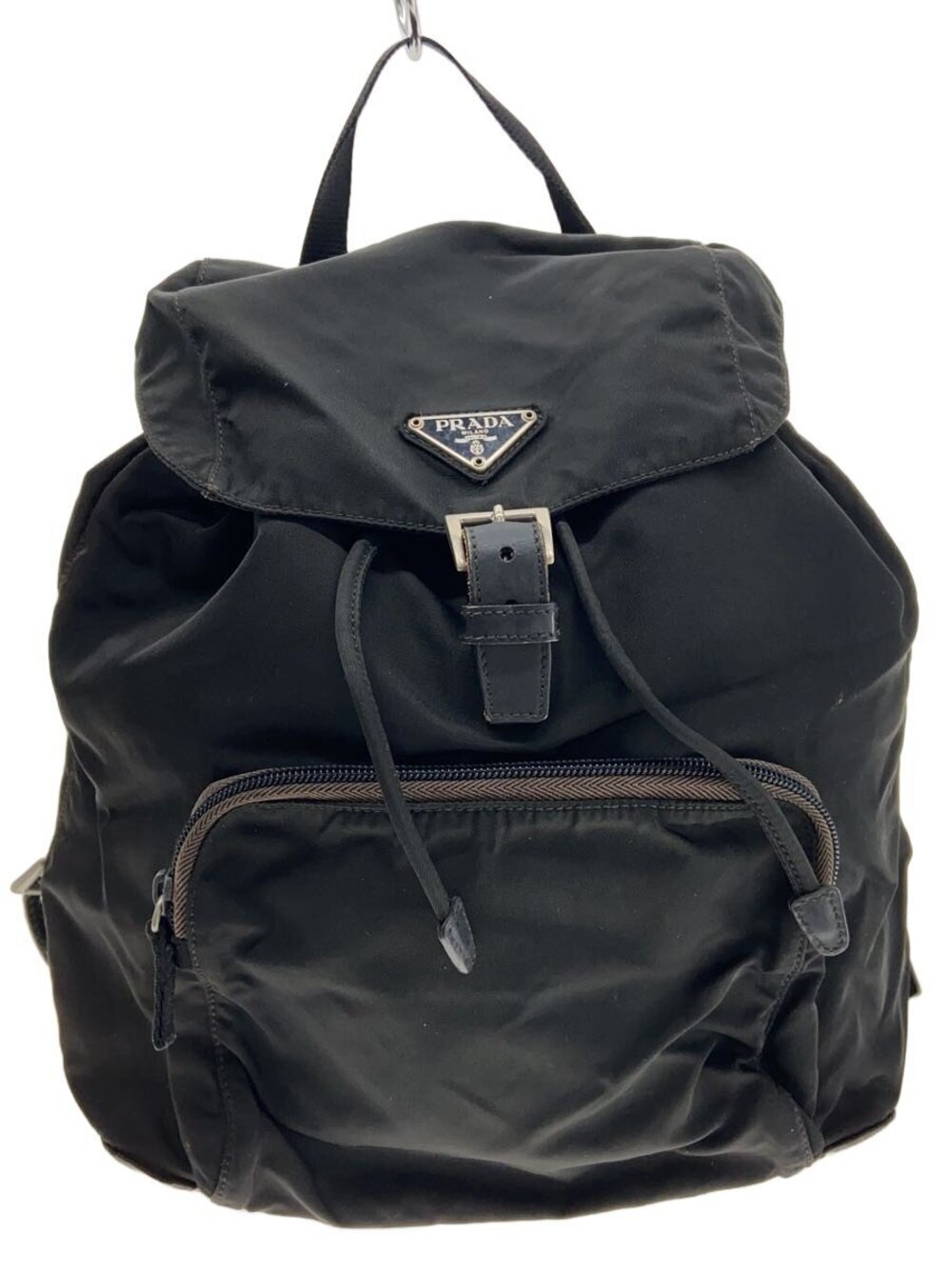 Prada Vela Tessuto Backpack Black